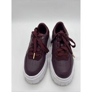 PUMA Mayze Platform Shoes Dark Purple Blue‎ With Corduroy Women's Size 7